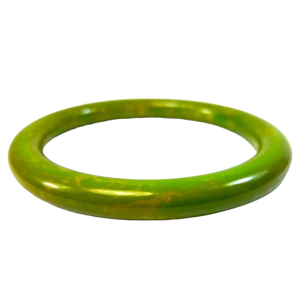 VTG Bakelite Bangle Creamed Spinach Color